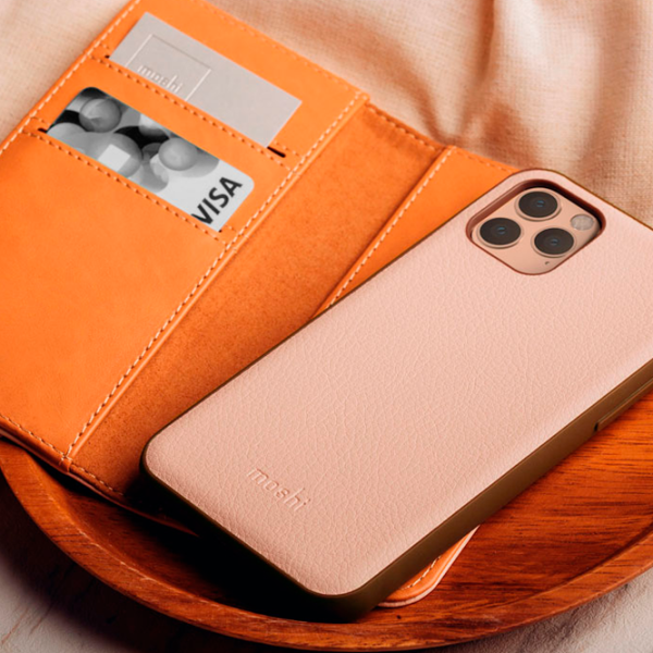 Husă pentru smartphone Apple iPhone 11 Pro Max Moshi/ Flip Cover/ Leather/ TPU/ Pink photo 5 Husă pentru smartphone Apple iPhone 11 Pro Max Moshi/ Flip Cover/ Leather/ TPU/ Pink photo 5