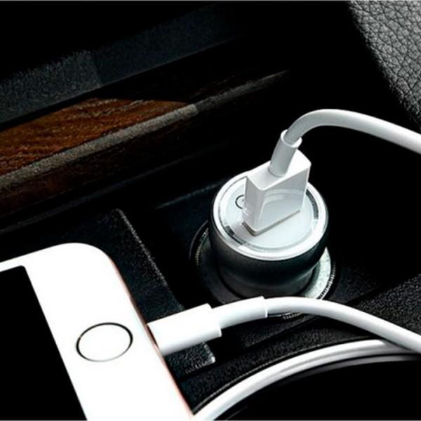 Încărcător auto Hoco Z4 2.1 A/ Silver photo 6