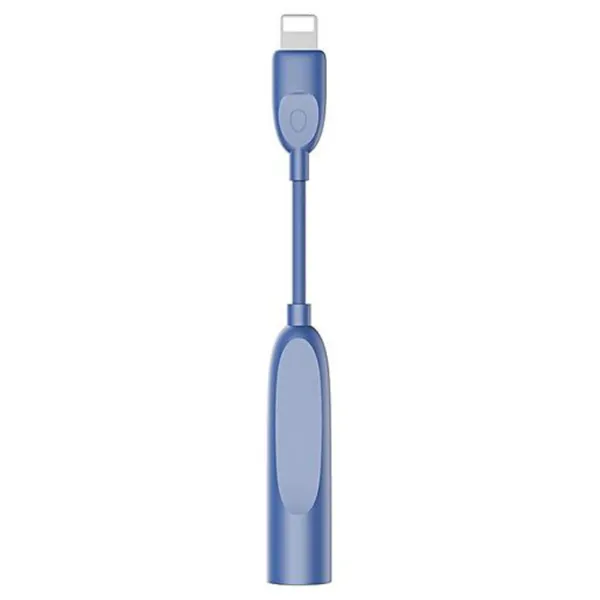 Адаптер B45 Liper Baseus Lightning + 3.5 mm 0.15 м/ Синий photo 2