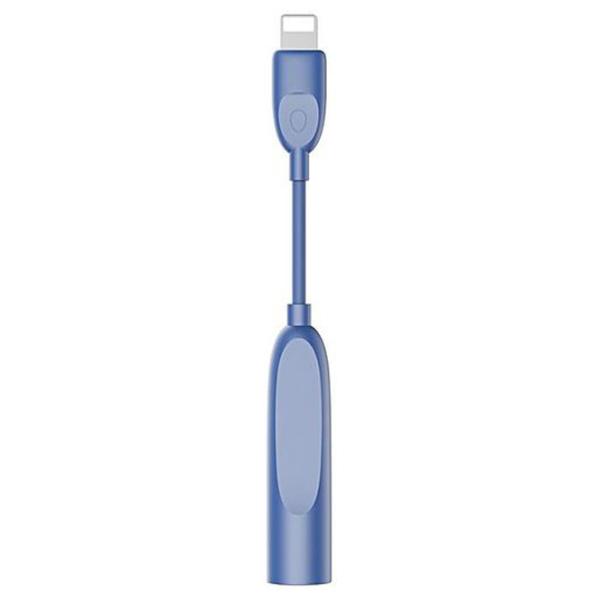 Адаптер B45 Liper Baseus Lightning + 3.5 mm 0.15 м/ Синий photo 2