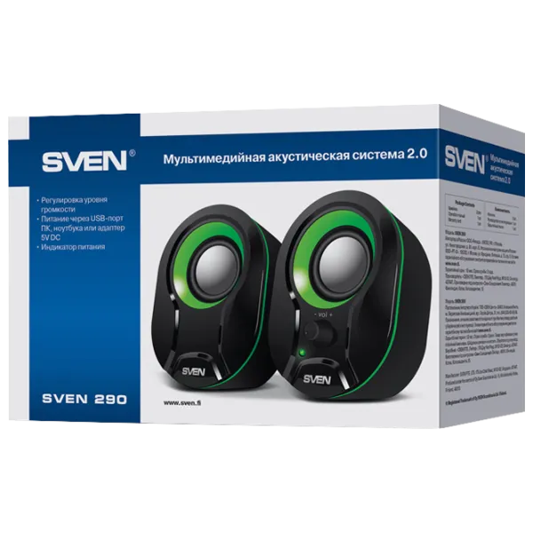 Аудиосистема Sven 290 5 Вт/ Черный photo 4