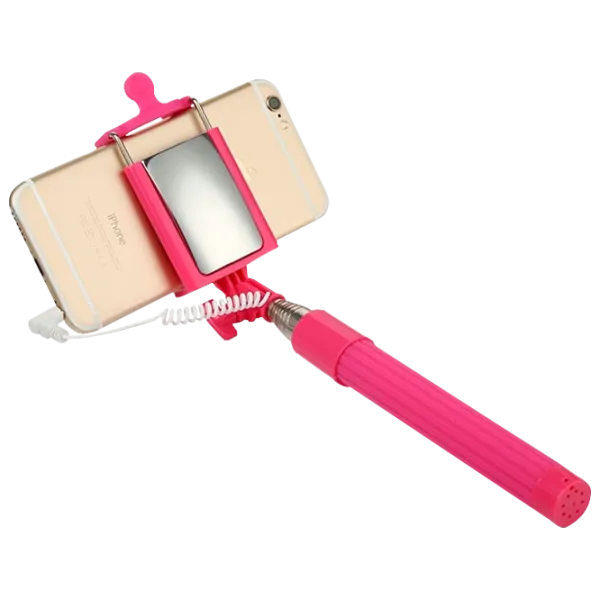 Selfie Stick Baseus SUGENT-QP Mini-Jack 3.5 mm/ Pink photo 2
