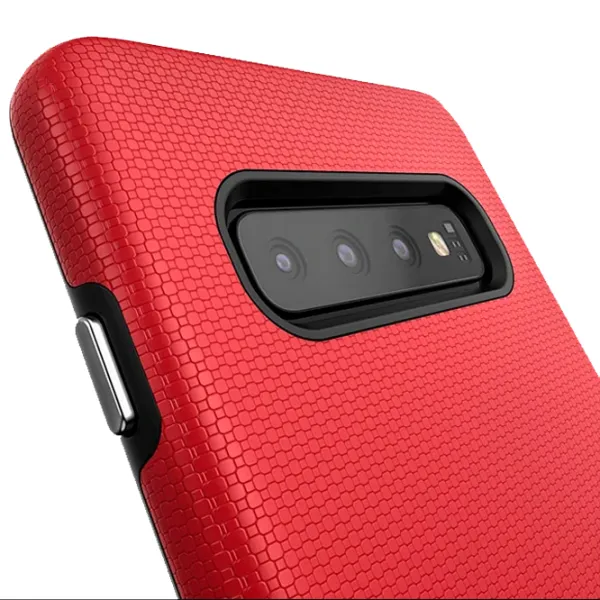 Husă pentru smartphone Samsung Galaxy S10 CRAVE/ Back/ Policarbonat/ Black Red photo 2 Husă pentru smartphone Samsung Galaxy S10 CRAVE/ Back/ Policarbonat/ Black Red photo 2