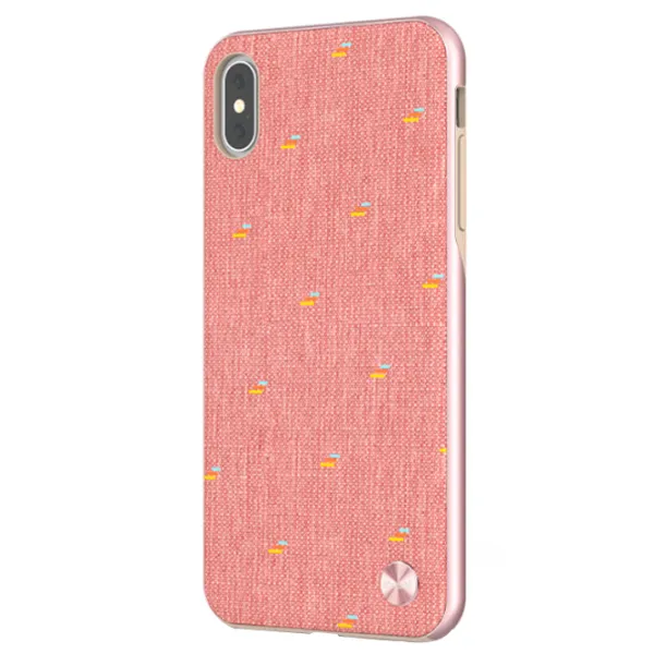 Чехол для смартфона Apple iPhone XS Max VESTA/ Back/ Microfiber/ Розовый photo 2 Чехол для смартфона Apple iPhone XS Max VESTA/ Back/ Microfiber/ Розовый photo 2