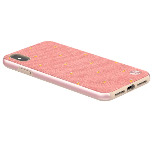 Чехол для смартфона Apple iPhone XS Max VESTA/ Back/ Microfiber/ Розовый photo 3 Чехол для смартфона Apple iPhone XS Max VESTA/ Back/ Microfiber/ Розовый photo 3