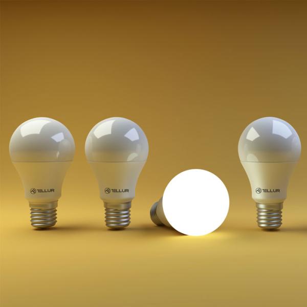 Умная лампочка светодиодная Tellur Bulb TLL331001 E27/ 10 Вт/ 6500 К/ 1000лм/ White photo 2 Умная лампочка светодиодная Tellur Bulb TLL331001 E27/ 10 Вт/ 6500 К/ 1000лм/ White photo 2