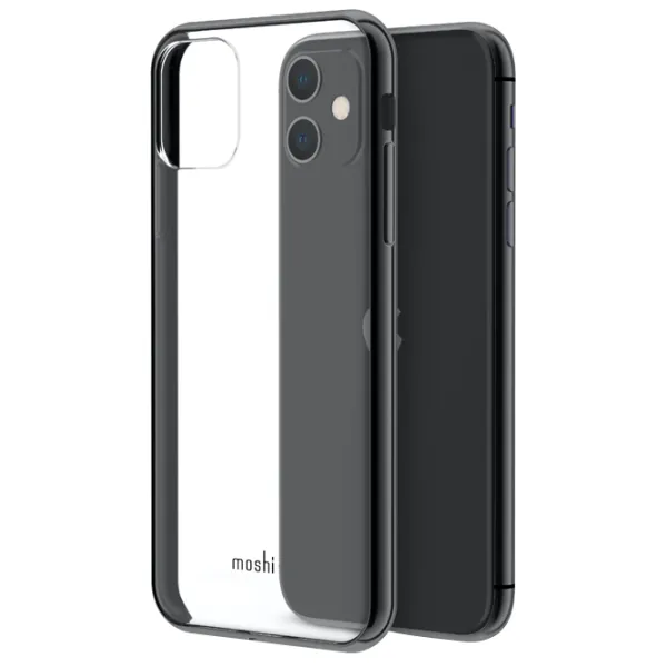 Чехол для смартфона Apple iPhone 11 Moshi/ Back/ PU/ Прозрачный Черный photo 3 Чехол для смартфона Apple iPhone 11 Moshi/ Back/ PU/ Прозрачный Черный photo 3