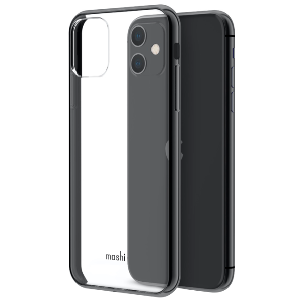 Чехол для смартфона Apple iPhone 11 Moshi/ Back/ PU/ Прозрачный Черный photo 3 Чехол для смартфона Apple iPhone 11 Moshi/ Back/ PU/ Прозрачный Черный photo 3