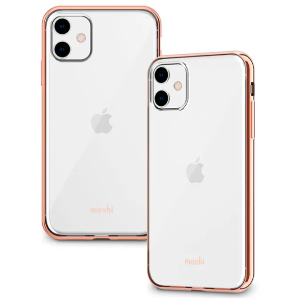 Husă pentru smartphone Apple iPhone 11 Moshi/ Back/ PU/ Transparent Gold photo 4 Husă pentru smartphone Apple iPhone 11 Moshi/ Back/ PU/ Transparent Gold photo 4