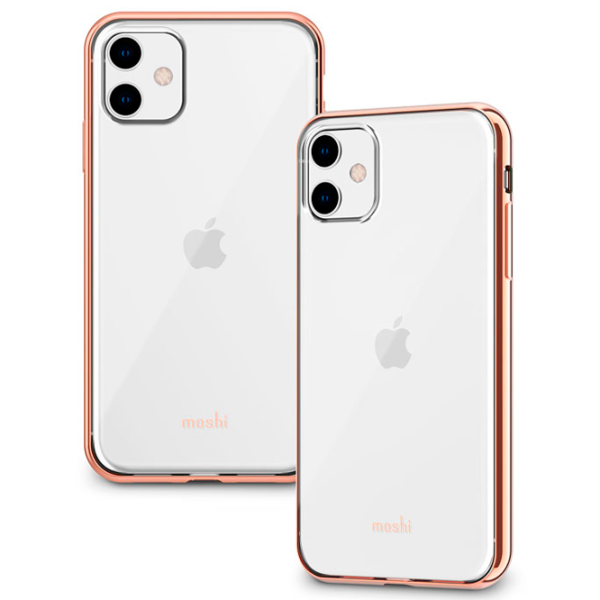 Husă pentru smartphone Apple iPhone 11 Moshi/ Back/ PU/ Transparent Gold photo 4 Husă pentru smartphone Apple iPhone 11 Moshi/ Back/ PU/ Transparent Gold photo 4