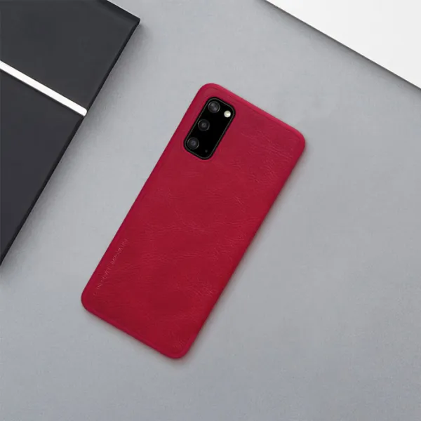 Чехол для смартфона Samsung Galaxy S20 Nillkin/ Back/ PC, Кожа/ Красный photo 4 Чехол для смартфона Samsung Galaxy S20 Nillkin/ Back/ PC, Кожа/ Красный photo 4