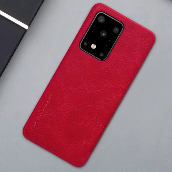 Husă pentru smartphone Samsung Galaxy S20 Ultra Nillkin/ Flip Cover/ PC, Piele/ Red photo 4 Husă pentru smartphone Samsung Galaxy S20 Ultra Nillkin/ Flip Cover/ PC, Piele/ Red photo 4