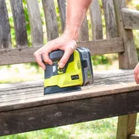 Шлифовальная машина Ryobi R18PS-0 многофункциональная/ Зелёный photo 6