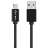 Cablu pentru telefon TLL155303 Tellur USB Type-A + Lightning 2 m/ Black photo 2