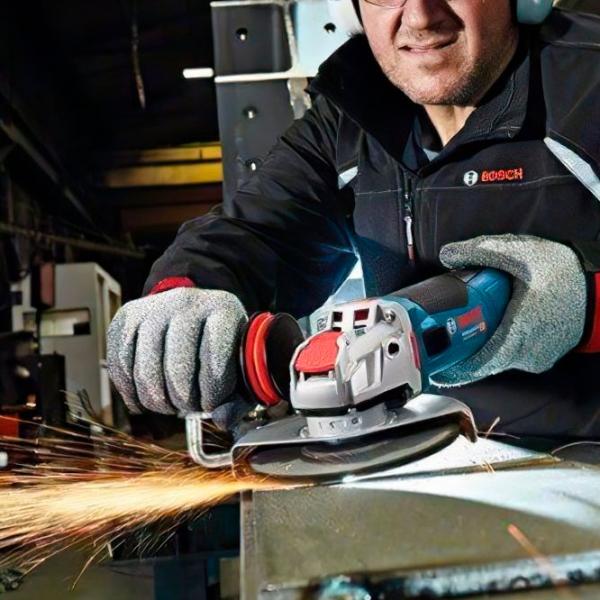 Шлифовальная машина Bosch GWX 9-125 S Professional Угловая / 900 Вт / Синий photo 5