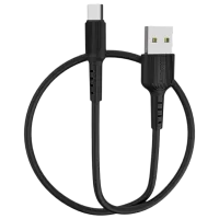 Cablu pentru telefon BX-16 Borofone USB Type-A + USB Type-C 1 m/ Black photo 2