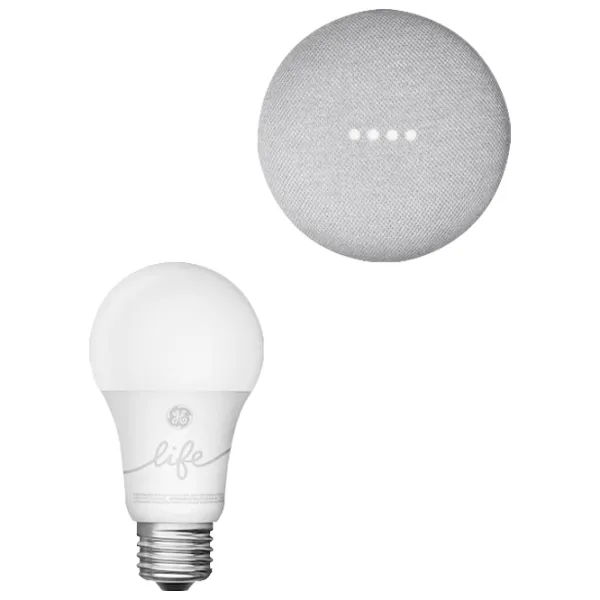 Умная лампочка светодиодная Google Home Mini Smart Light Starter Kit GA00518-US E27/ 9.5 Вт/ 2700 K/ 760лм/ White photo 3
