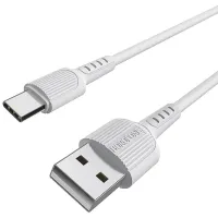 Cablu USB BX-16 Borofone USB Type-A + USB Type-C 1 m/ White photo 2