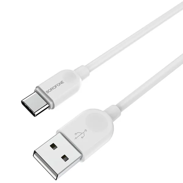 Кабель для телефона BX-14 Borofone USB Type-A + USB Type-C 2 м/ Белый photo 2