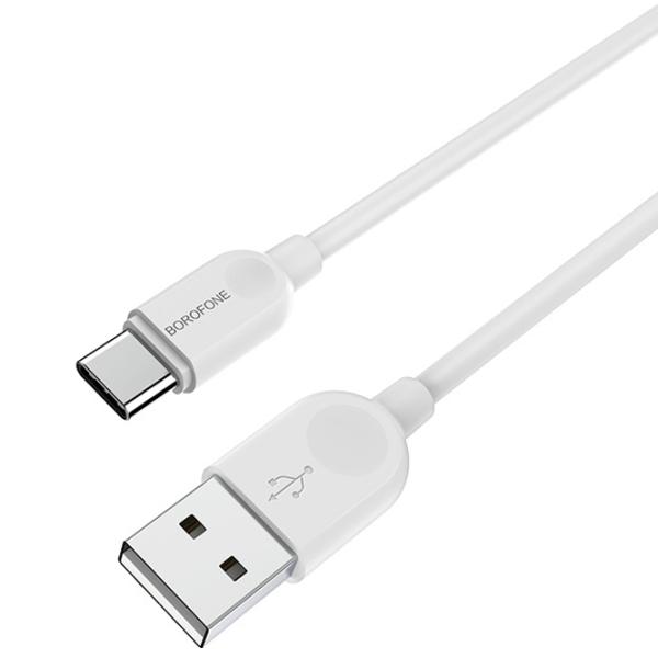 Кабель для телефона BX-14 Borofone USB Type-A + USB Type-C 2 м/ Белый photo 2