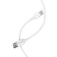 Cablu pentru telefon BX-14 Borofone USB Type-A + USB Type-C 2 m/ White photo 3