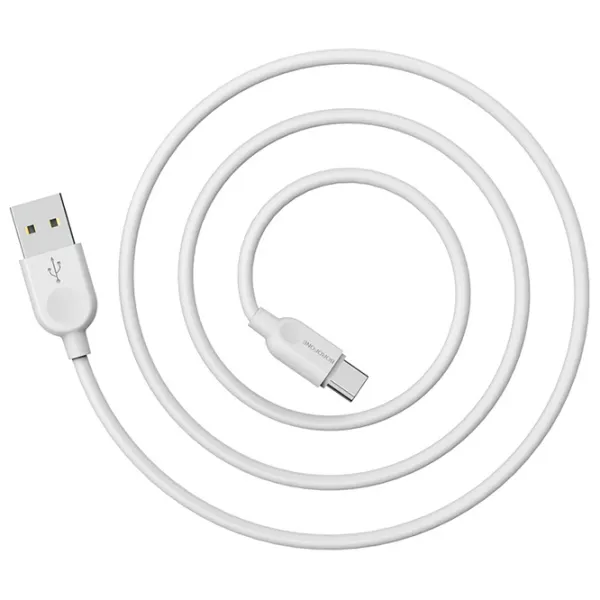 Кабель для телефона BX-14 Borofone USB Type-A + USB Type-C 2 м/ Белый photo 4