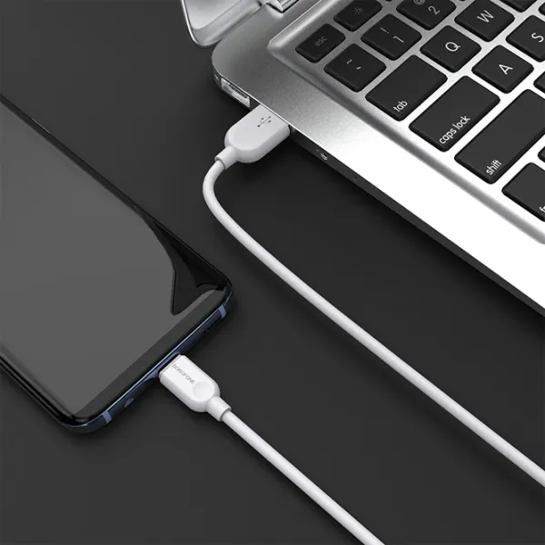 Кабель для телефона BX-14 Borofone USB Type-A + USB Type-C 2 м/ Белый photo 5