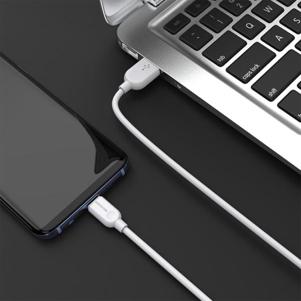 Кабель для телефона BX-14 Borofone USB Type-A + USB Type-C 2 м/ Белый photo 5