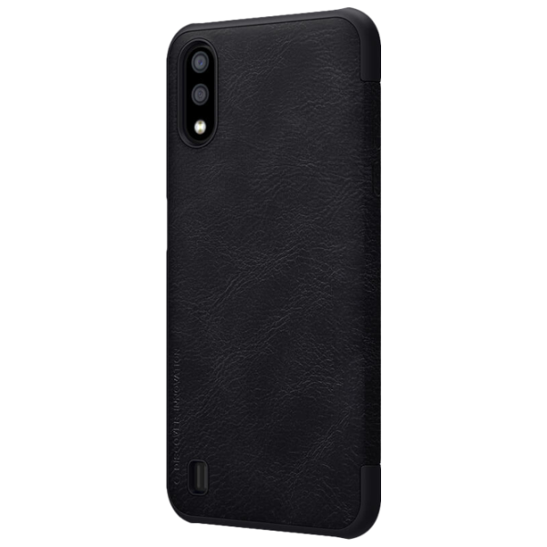 Husă pentru smartphone Samsung Galaxy A01 Nillkin/ Flip Cover/ Leather/ TPU/ Black photo 2