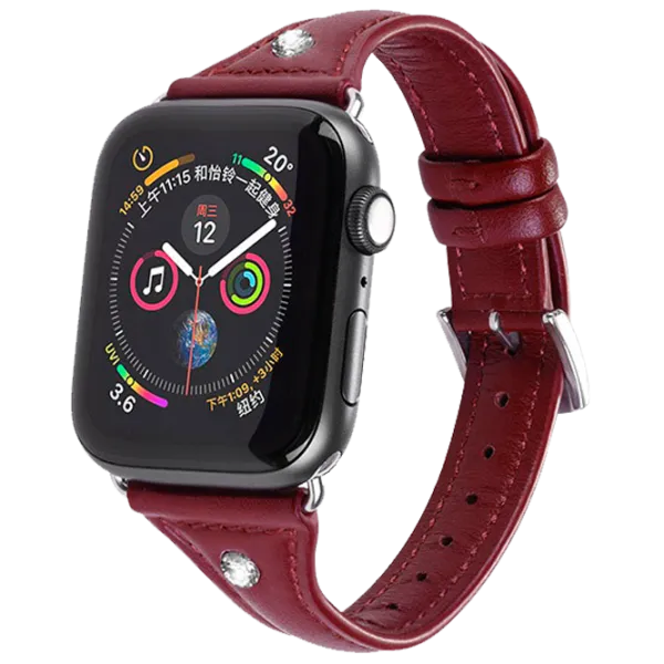 Curelușă Apple Watch WB05 Piele/ 38/ 40 mm/ Red photo 2