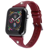 Ремень Apple Watch WB05 Кожа/ 38/ 40 мм/ Красный photo 2