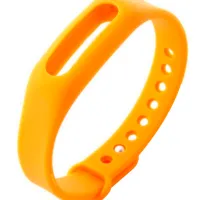 Ремень Xiaomi MiBand 1/ 1S Mi93796 Силикон/ Оранжевый photo 3