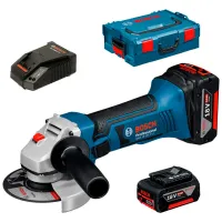 Polizor Bosch GWS 18-125 V-LI Unghiular / Blue photo 2