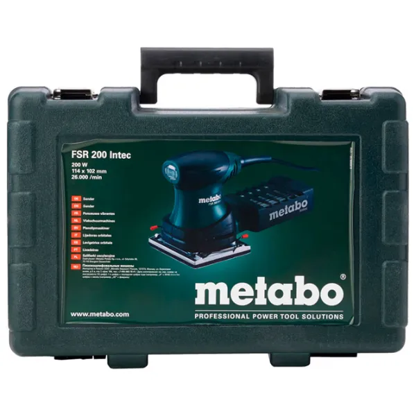 Шлифовальная машина Metabo FSR 200 Intec Вибрационная/ Зелёный photo 6
