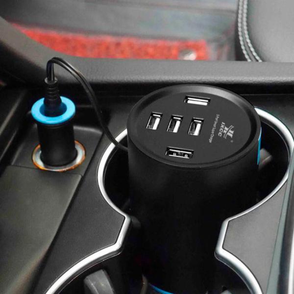 Încărcător auto iXCC Cup Holder 10 A/ Black photo 4