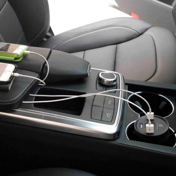 Încărcător auto iXCC Cup Holder 10 A/ Black photo 5