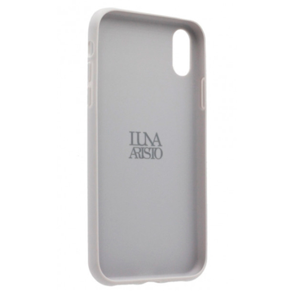 Чехол для смартфона Apple iPhone XS Max Luna Aristo/ Back/ Кожа/ Синий Серый photo 2