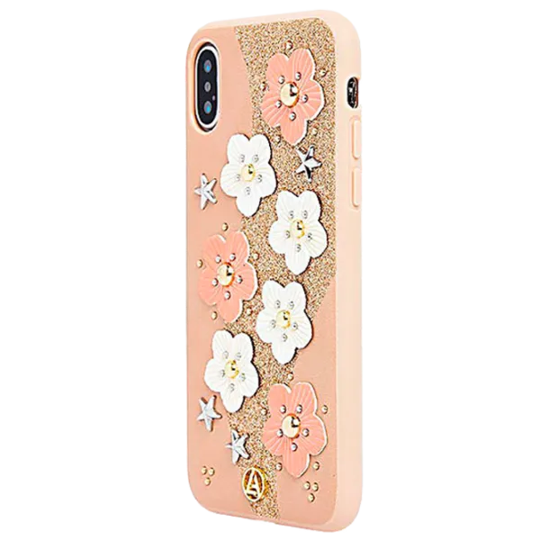 Husă pentru smartphone Apple iPhone XS Max Luna Aristo/ Back/ Piele/ White Pink photo 2 Husă pentru smartphone Apple iPhone XS Max Luna Aristo/ Back/ Piele/ White Pink photo 2