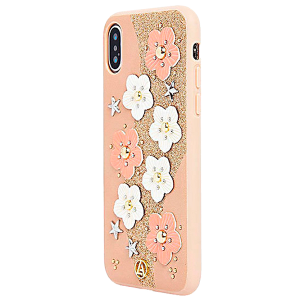Husă pentru smartphone Apple iPhone XS Max Luna Aristo/ Back/ Piele/ White Pink photo 2 Husă pentru smartphone Apple iPhone XS Max Luna Aristo/ Back/ Piele/ White Pink photo 2