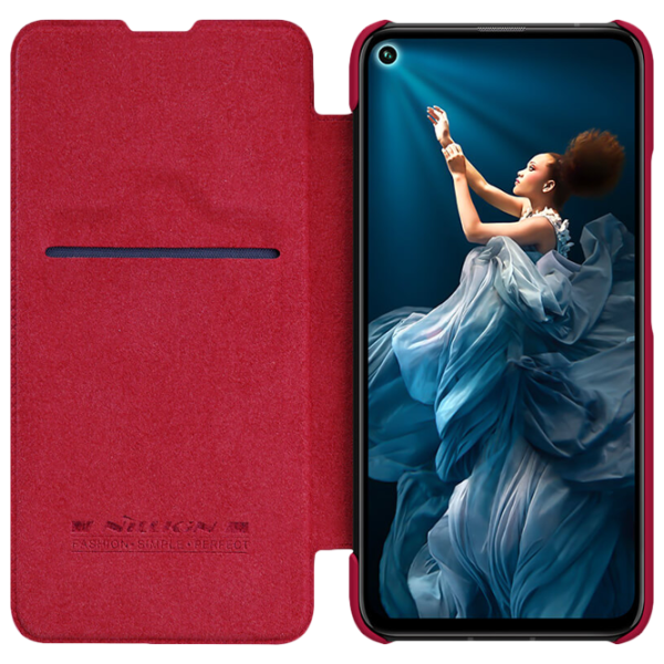 Husă pentru smartphone Huawei Nova 5T Nillkin/ Flip Cover/ Leather/ TPU/ Red photo 3