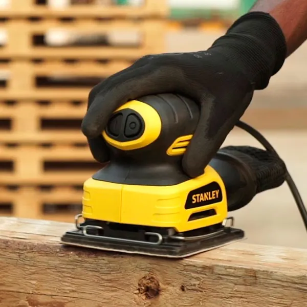 Șlefuitor Stanley STSS025 Cu vibrații/ 220 W/ Yellow photo 4 Șlefuitor Stanley STSS025 Cu vibrații/ 220 W/ Yellow photo 4