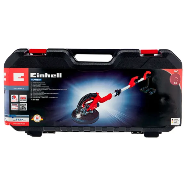 Шлифовальная машина Einhell TC-DW 225 для стен/ Красный photo 3