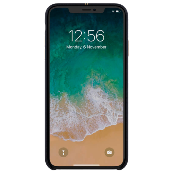 Husă pentru smartphone Apple iPhone XS Max Nillkin/ Back/ Leather/ TPU/ Black photo 2