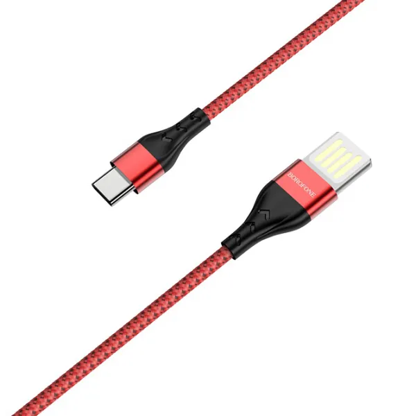 Кабель USB BU-11 Borofone USB Type-A + USB Type-C 1.2 м/ Красный photo 2