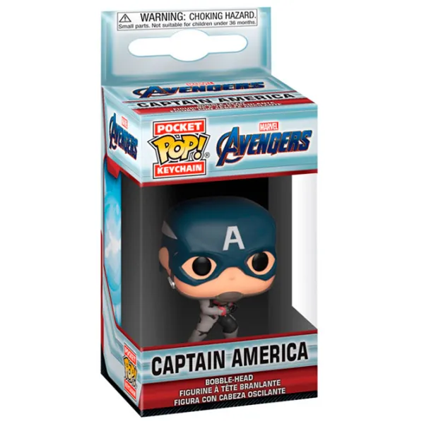 Breloc Funko Pocket Pop Keychain Avengers Captain America 36678 3+/ Multicolor photo 2