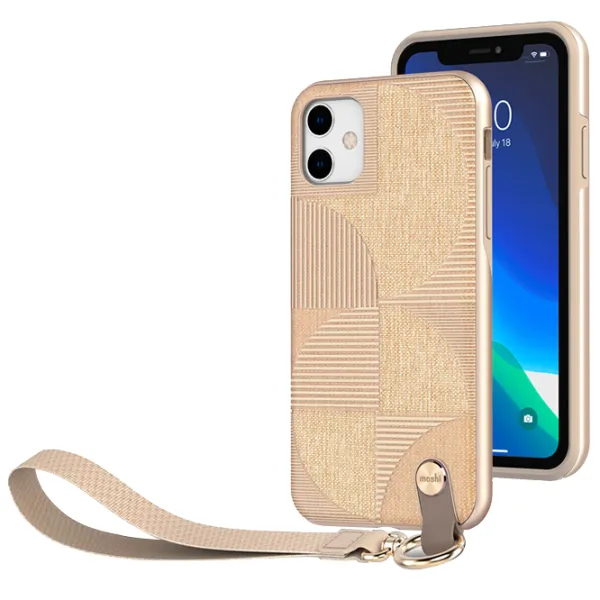 Чехол для смартфона Apple iPhone 11 Moshi/ Back/ PU/ Бежевый Бежевый photo 2 Чехол для смартфона Apple iPhone 11 Moshi/ Back/ PU/ Бежевый Бежевый photo 2