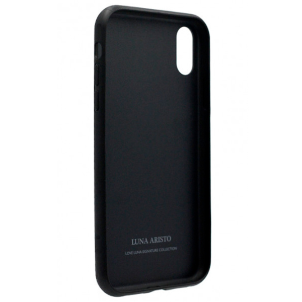 Husă pentru smartphone Apple iPhone XR Luna Aristo/ Back/ Piele/ Black photo 2 Husă pentru smartphone Apple iPhone XR Luna Aristo/ Back/ Piele/ Black photo 2