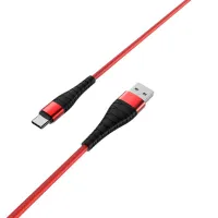 Cablu pentru telefon BX-32 Borofone USB Type-A + USB Type-C 1 m/ Red photo 2