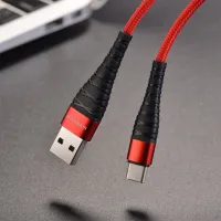 Cablu pentru telefon BX-32 Borofone USB Type-A + USB Type-C 1 m/ Red photo 3