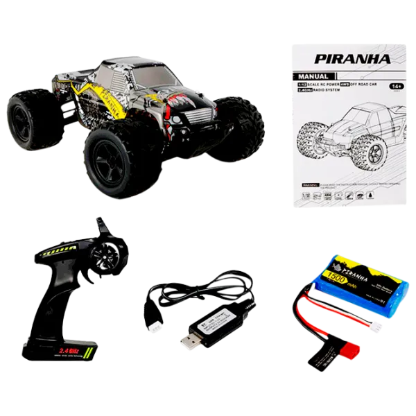 Mașină Piranha Scale 9200 40 km/h / 2.4 GHz / Black photo 6